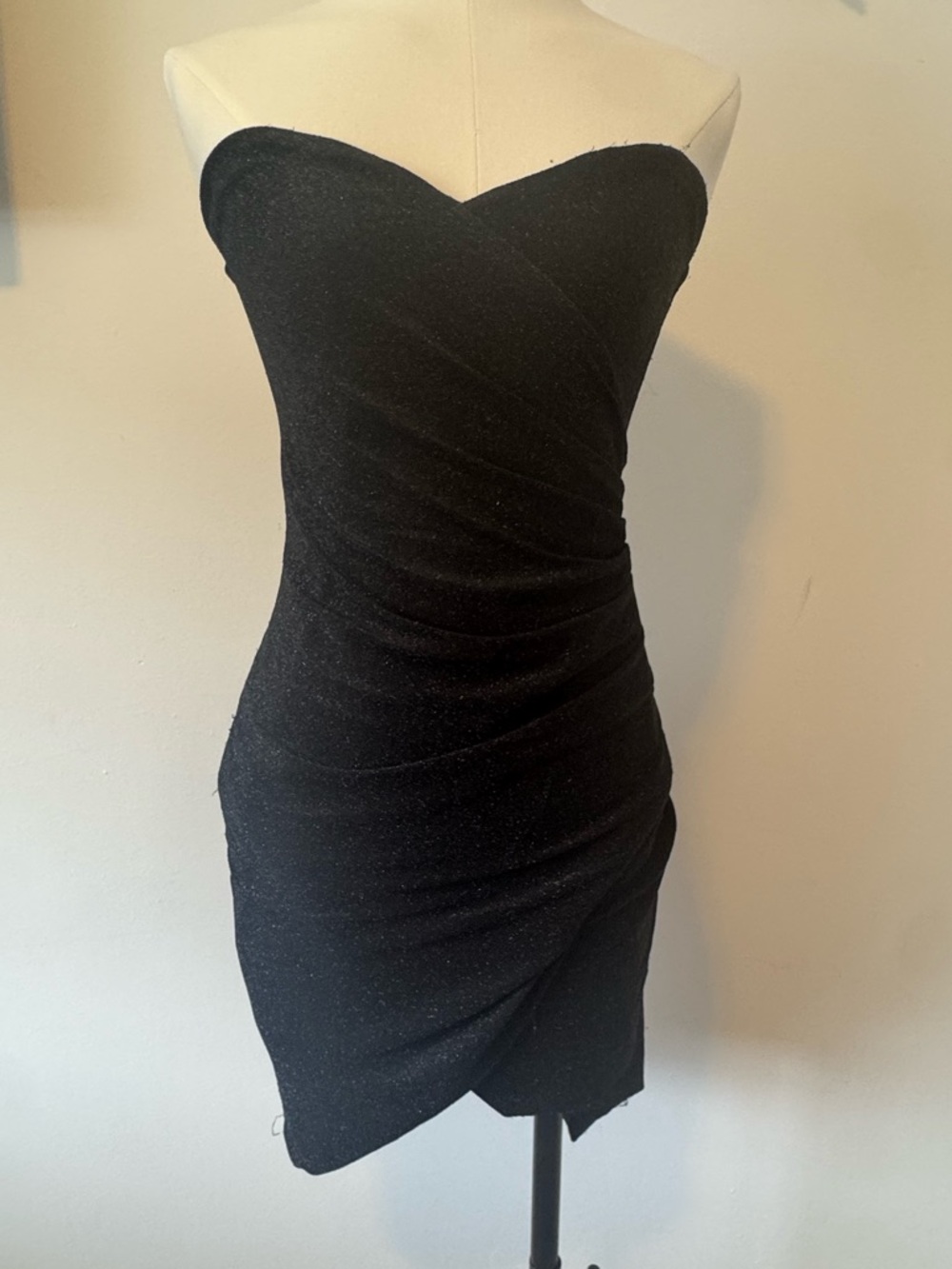 Meshki Lurex Strapless Dress Medium